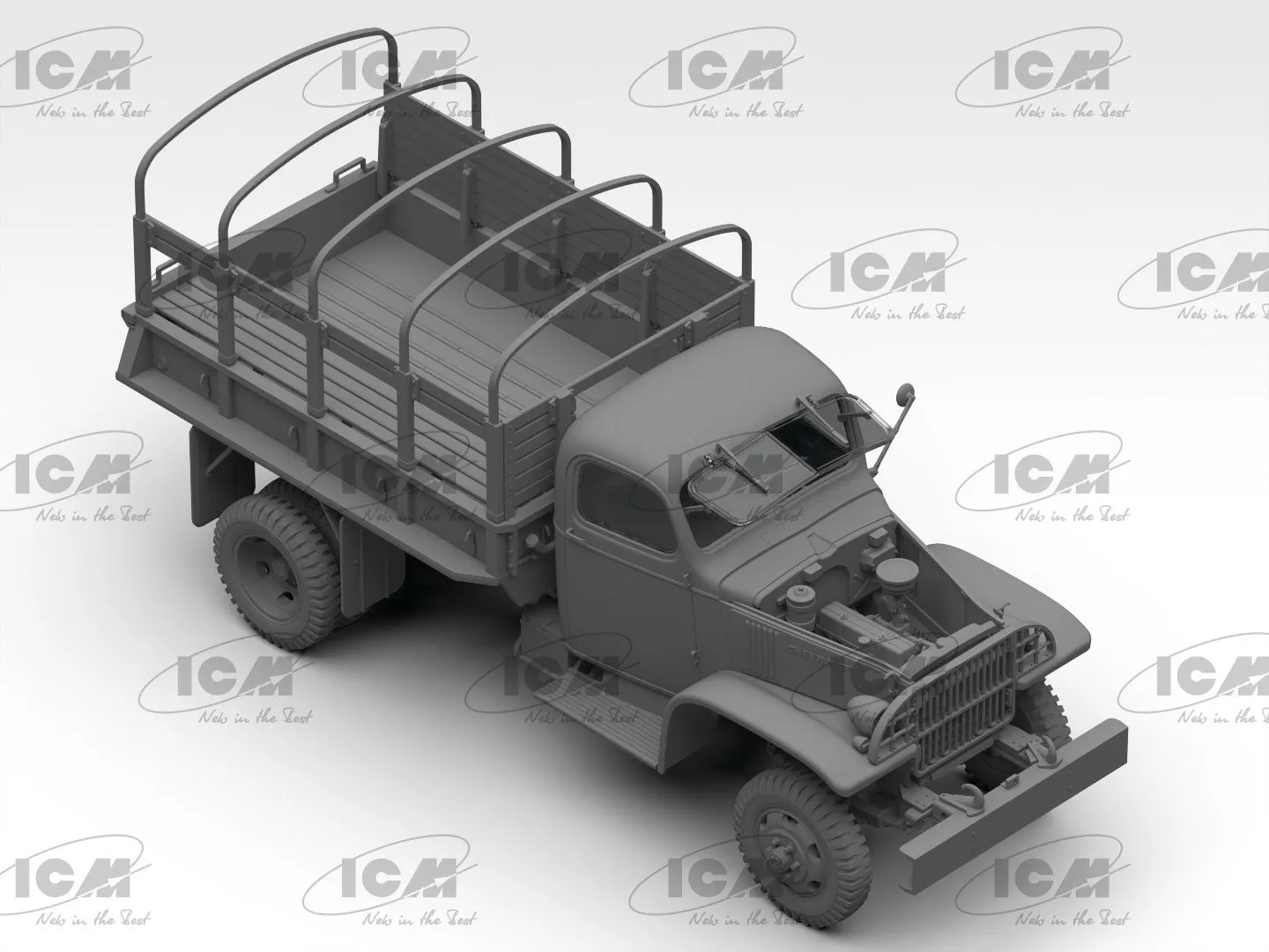 ICM 1/35 G7107 4x4 WWII Army Truck (100% New Molds) # 35593 5 ICM 1/35 G7107 4x4 WWII Army Truck (100% New Molds) # 35593 - Image 3