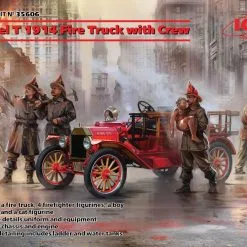 ICM 1/35 Model T 1914 Fire Truck With Crew # 35606