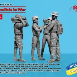 ICM 1/35 Journalists In War (4 Figures) (100% New Molds) BRAVE UKRAINE # 35751
