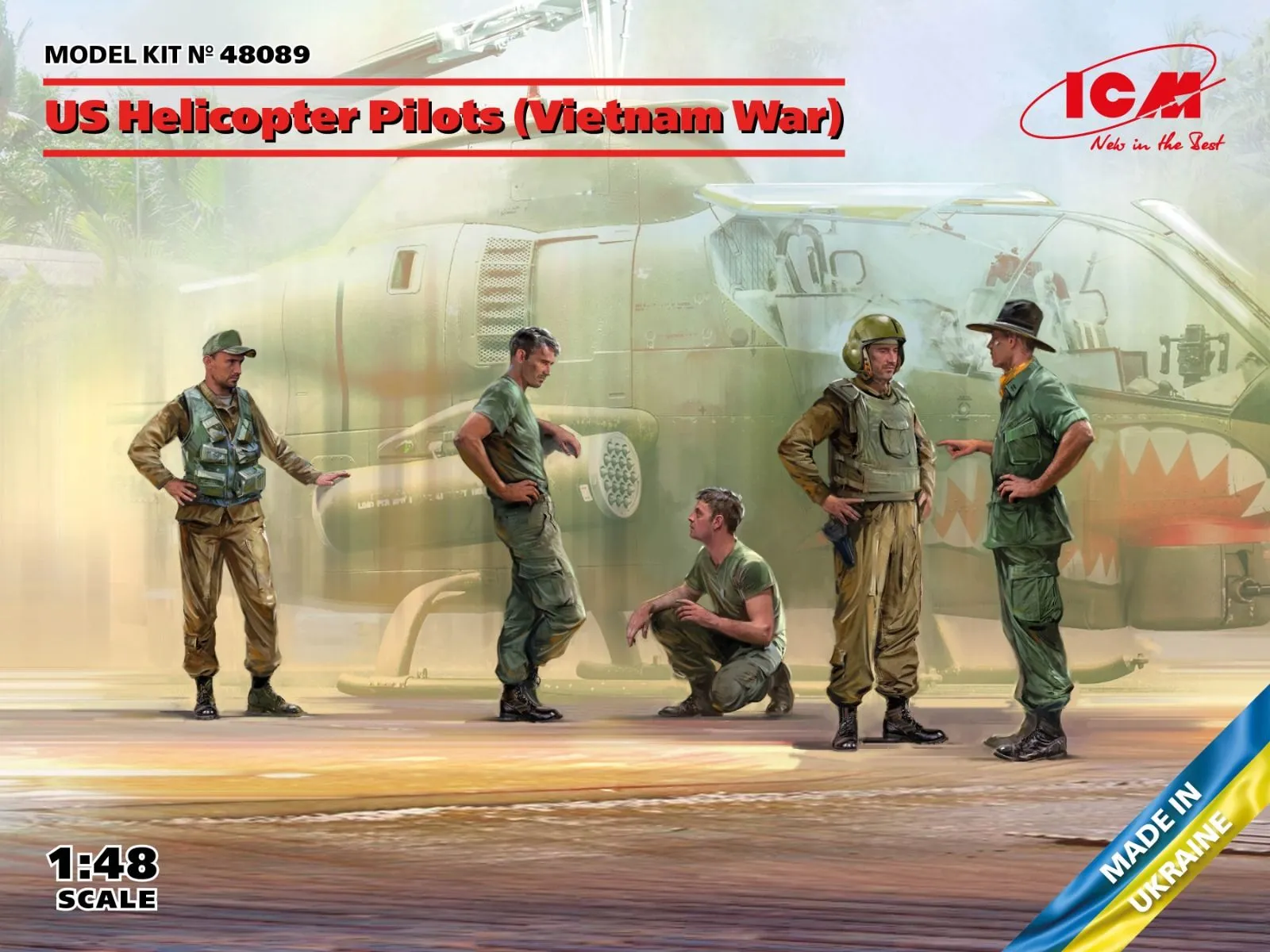 ICM 1/48 US Helicopter Pilots (Vietnam War) (100% New Molds) # 48089 3 ICM 1/48 US Helicopter Pilots (Vietnam War) (100% New Molds) # 48089
