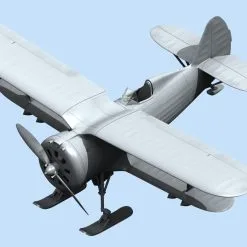 ICM 1/48 Polikarpov I-153 WWII Soviet Biplane Fighter (winter Version) # 48096 -Aircraft Kits Sales icm48096pic1