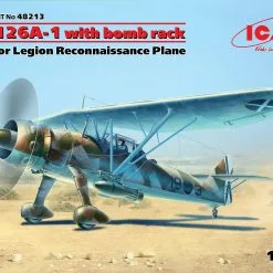 ICM 1/48 Henschel Hs 126A-1 With Bomb Rack, Condor Legion Reconnaissance Plane # 48213