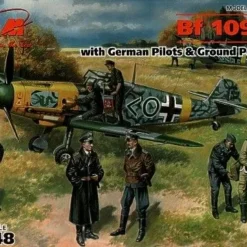 ICM 1/48 Messerschmitt Bf 109F-2 With Pilots # 48803 - Plastic Model Kit