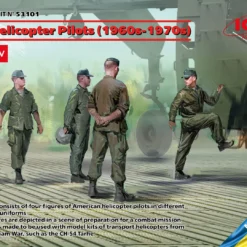 ICM 1/35 US Helicopter Pilots (1960s-1970s) # 53101