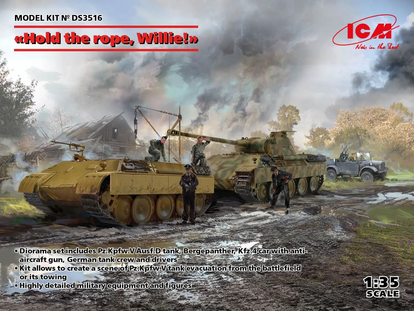 ICM 1/35 'Hold The Rope, Willie!' Diorama Set # DS3516 3 ICM 1/35 'Hold The Rope, Willie!' Diorama Set # DS3516