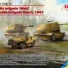 ICM 1/35 Mobile Brigade 'West' (Schnelle Brigade West), 1943 (Marder I, 10.5cm LeFH 16(Sf) Auf Geschutzwagen FCM36(f), Laffly V15T) Diorama Set # DS3517 2 ICM 1/35 Mobile Brigade 'West' (Schnelle Brigade West), 1943 (Marder I, 10.5cm LeFH 16(Sf) Auf Geschutzwagen FCM36(f), Laffly V15T) Diorama Set # DS3517 -Aircraft Kits Sales icmds3517