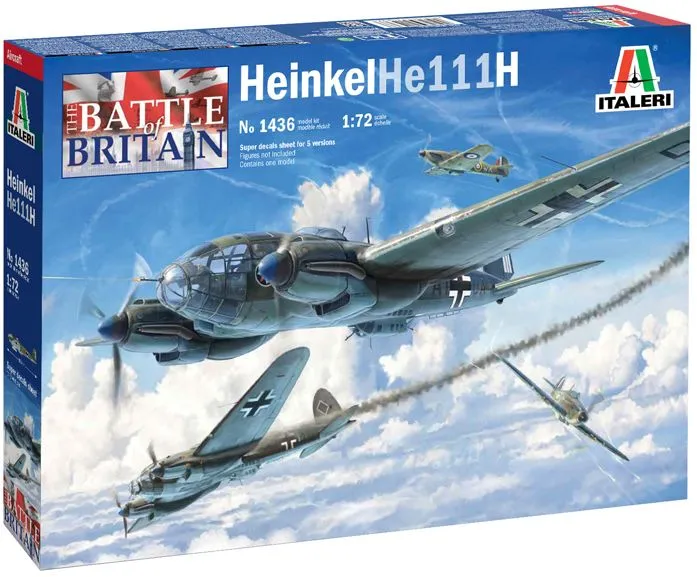 Italeri 1/72 Heinkel He-111H-6 80th Anniversary # 1436 4 Italeri 1/72 Heinkel He-111H-6 80th Anniversary # 1436 - Image 2