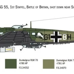 Italeri 1/72 Heinkel He-111H-6 80th Anniversary # 1436 15 Italeri 1/72 Heinkel He-111H-6 80th Anniversary # 1436 -Aircraft Kits Sales it1436 4