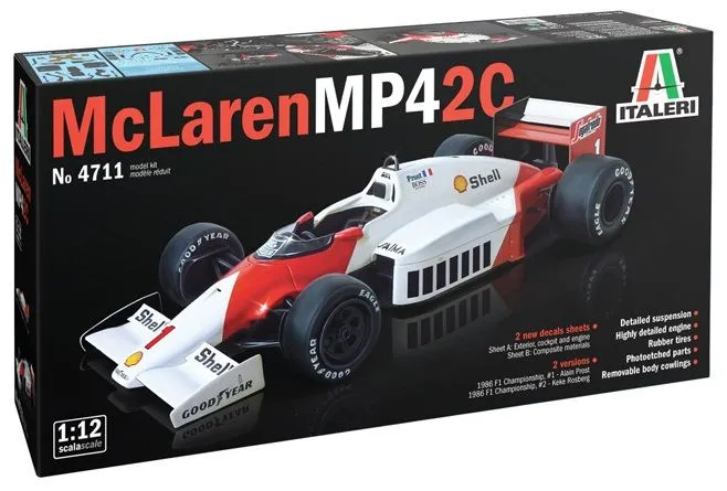 Italeri 1/12 McLaren MP4/2C # 4711 4 Italeri 1/12 McLaren MP4/2C # 4711 - Image 2