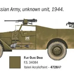 Italeri 1/72 M3A1 White Scout Car # 7063 -Aircraft Kits Sales it7063 5
