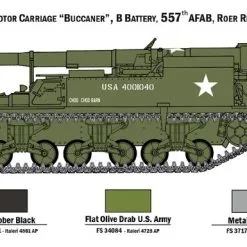 Italeri 1/72 M12 Gun Motor Carriage # 7076 15 Italeri 1/72 M12 Gun Motor Carriage # 7076 -Aircraft Kits Sales it7076 3