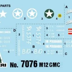 Italeri 1/72 M12 Gun Motor Carriage # 7076 16 Italeri 1/72 M12 Gun Motor Carriage # 7076 -Aircraft Kits Sales it7076 5