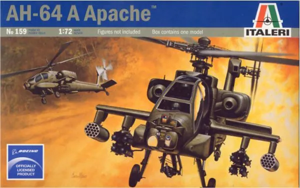 Italeri 1/72 AH-64A Apache # 159 - Plastic Model Kit 3 Italeri 1/72 AH-64A Apache # 159 - Plastic Model Kit