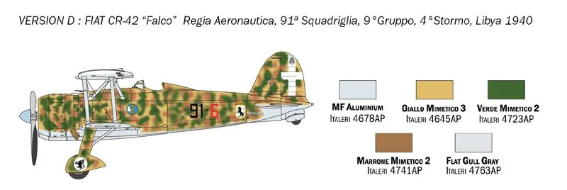 Italeri 1/72 FIAT CR.42 FALCO # 1437 9 Italeri 1/72 FIAT CR.42 FALCO # 1437 - Image 7