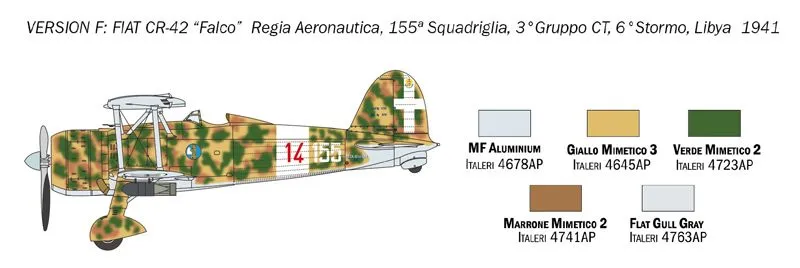 Italeri 1/72 FIAT CR.42 FALCO # 1437 10 Italeri 1/72 FIAT CR.42 FALCO # 1437 - Image 8