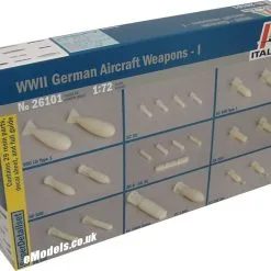 Italeri 1/72 WWII German Aircraft Weapons - 1 # 26101 - Plastic Model Kit
