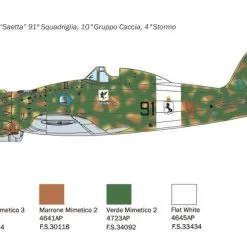Italeri 1/48 Macchi MC-200 # 2815 18 Italeri 1/48 Macchi MC-200 # 2815 -Aircraft Kits Sales itl2815 5
