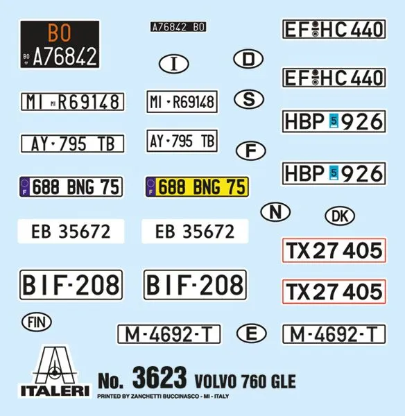 Italeri 1/24 Volvo 760 GLE # 3623 8 Italeri 1/24 Volvo 760 GLE # 3623 - Image 6