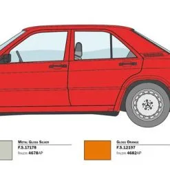 Italeri 1/24 Mercedes-Benz 190e 1984 Nürburgring # 3624 17 Italeri 1/24 Mercedes-Benz 190e 1984 Nürburgring # 3624 -Aircraft Kits Sales itl3624 4