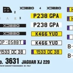 Italeri 1/24 Jaguar XJ 220 # 3631 -Aircraft Kits Sales itl3631 1