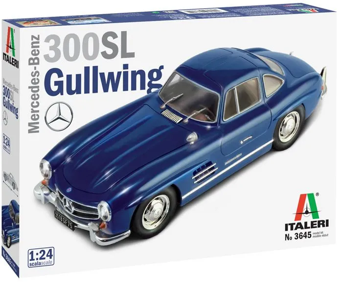 Italeri 1/24 Mercedes Benz 300 SL Gullwing # 3645 2 Italeri 1/24 Mercedes Benz 300 SL Gullwing # 3645