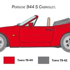 Italeri 1/24 Porsche 944 S Cabrio # 3646 14 Italeri 1/24 Porsche 944 S Cabrio # 3646 -Aircraft Kits Sales itl3646 3