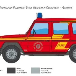 Italeri 1/24 Mercedes G230 Feuerwehr # 3663 -Aircraft Kits Sales itl3663 4