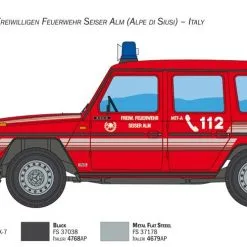 Italeri 1/24 Mercedes G230 Feuerwehr # 3663 -Aircraft Kits Sales itl3663 7