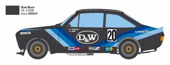 Italeri 1/24 Ford Escort Zakspeed GR 2 # 3664 5 Italeri 1/24 Ford Escort Zakspeed GR 2 # 3664 - Image 3