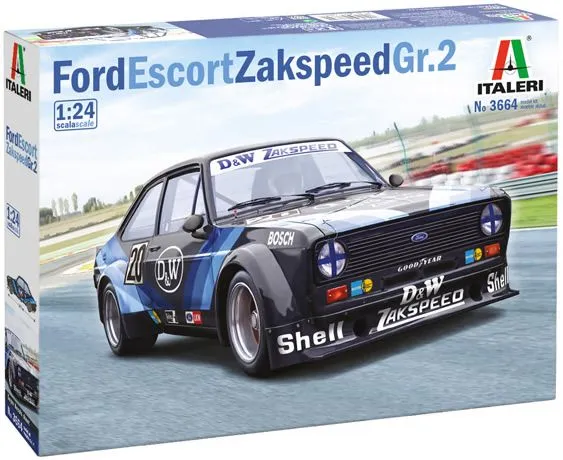 Italeri 1/24 Ford Escort Zakspeed GR 2 # 3664 3 Italeri 1/24 Ford Escort Zakspeed GR 2 # 3664