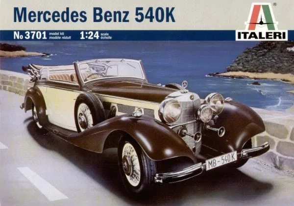 Italeri 1/24 Mercedes Benz 540K # 3701 - Plastic Model Kit 3 Italeri 1/24 Mercedes Benz 540K # 3701 - Plastic Model Kit