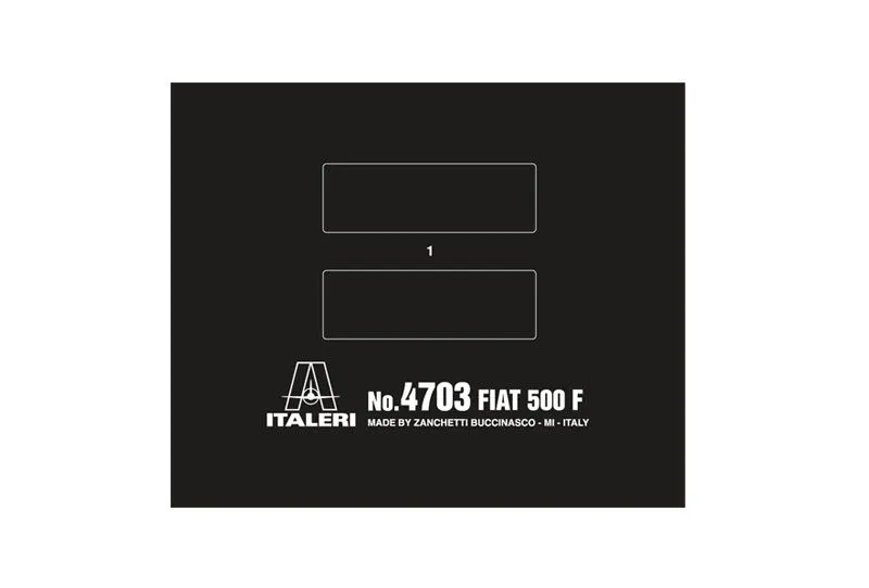 Italeri 1/12 Fiat 500F 1968 # 4703 4 Italeri 1/12 Fiat 500F 1968 # 4703 - Image 2