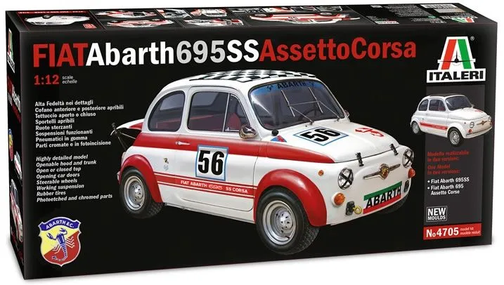 Italeri 1/12 Fiat Abarth 695SS/Assetto Corsa # 4705 32 Italeri 1/12 Fiat Abarth 695SS/Assetto Corsa # 4705 - Image 30