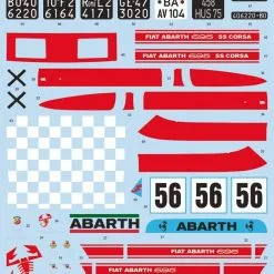 Italeri 1/12 Fiat Abarth 695SS/Assetto Corsa # 4705 58 Italeri 1/12 Fiat Abarth 695SS/Assetto Corsa # 4705 -Aircraft Kits Sales itl4705 1
