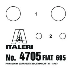 Italeri 1/12 Fiat Abarth 695SS/Assetto Corsa # 4705 59 Italeri 1/12 Fiat Abarth 695SS/Assetto Corsa # 4705 -Aircraft Kits Sales itl4705 3