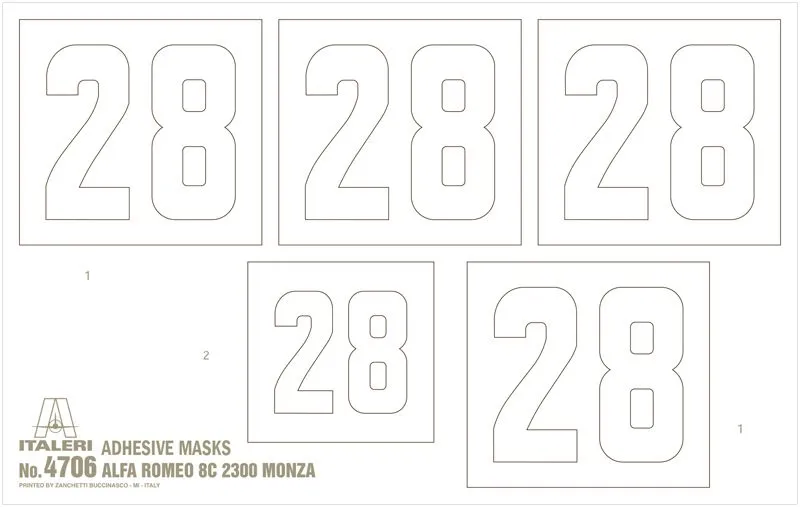 Italeri 1/12 Alfa Romeo 8c 2300 Monza # 4706 5 Italeri 1/12 Alfa Romeo 8c 2300 Monza # 4706 - Image 3