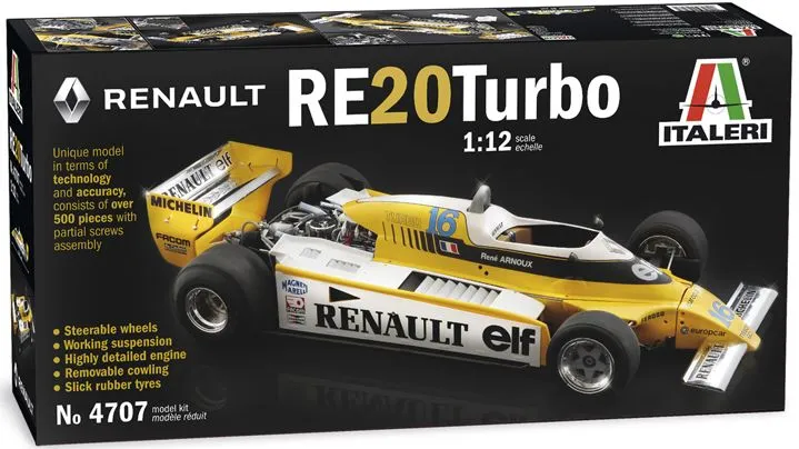 Italeri 1/12 RENAULT RE 20 Turbo # 4707 4 Italeri 1/12 RENAULT RE 20 Turbo # 4707 - Image 2