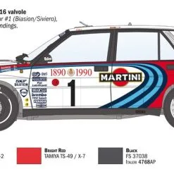 Italeri 1/12 Lancia Delta HF Integrale # 4709 -Aircraft Kits Sales itl4709n 5