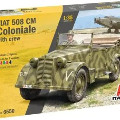 Italeri 1/35 Fiat 508 CM Coloniale With Crew # 6550 -Aircraft Kits Sales itl6550 1