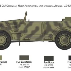 Italeri 1/35 Fiat 508 CM Coloniale With Crew # 6550 -Aircraft Kits Sales itl6550 3