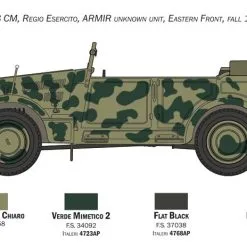 Italeri 1/35 Fiat 508 CM Coloniale With Crew # 6550 -Aircraft Kits Sales itl6550 4