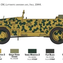 Italeri 1/35 Fiat 508 CM Coloniale With Crew # 6550 -Aircraft Kits Sales itl6550 5