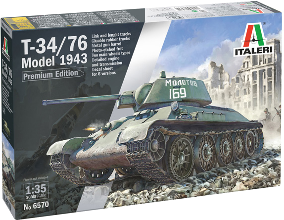 Italeri 1/35 Soviet T-34/76 Model 43 # 6570 19 Italeri 1/35 Soviet T-34/76 Model 43 # 6570 - Image 17