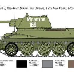 Italeri 1/35 Soviet T-34/76 Model 43 # 6570 21 Italeri 1/35 Soviet T-34/76 Model 43 # 6570 -Aircraft Kits Sales itl6570 3