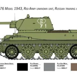 Italeri 1/35 Soviet T-34/76 Model 43 # 6570 22 Italeri 1/35 Soviet T-34/76 Model 43 # 6570 -Aircraft Kits Sales itl6570 4