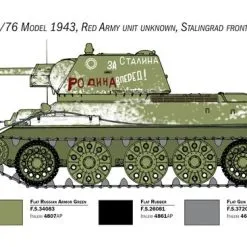Italeri 1/35 Soviet T-34/76 Model 43 # 6570 23 Italeri 1/35 Soviet T-34/76 Model 43 # 6570 -Aircraft Kits Sales itl6570 5