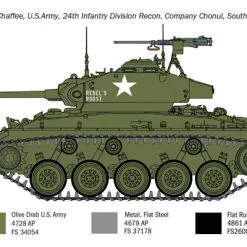 Italeri 1/35 M24 Chaffee Korean War # 6587 21 Italeri 1/35 M24 Chaffee Korean War # 6587 -Aircraft Kits Sales itl6587 3