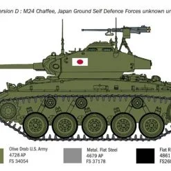 Italeri 1/35 M24 Chaffee Korean War # 6587 24 Italeri 1/35 M24 Chaffee Korean War # 6587 -Aircraft Kits Sales itl6587 6