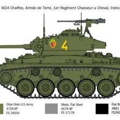 Italeri 1/35 M24 Chaffee Korean War # 6587 25 Italeri 1/35 M24 Chaffee Korean War # 6587 -Aircraft Kits Sales itl6587 7