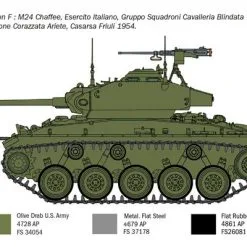 Italeri 1/35 M24 Chaffee Korean War # 6587 26 Italeri 1/35 M24 Chaffee Korean War # 6587 -Aircraft Kits Sales itl6587 8